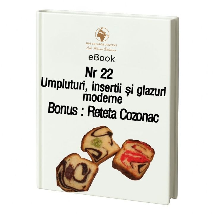 22 eBook 22- Cozonac, umpluturi, inserții și glazuri moderne/ Ein traditionelles rumänisches Hefegebäck - imagine 1